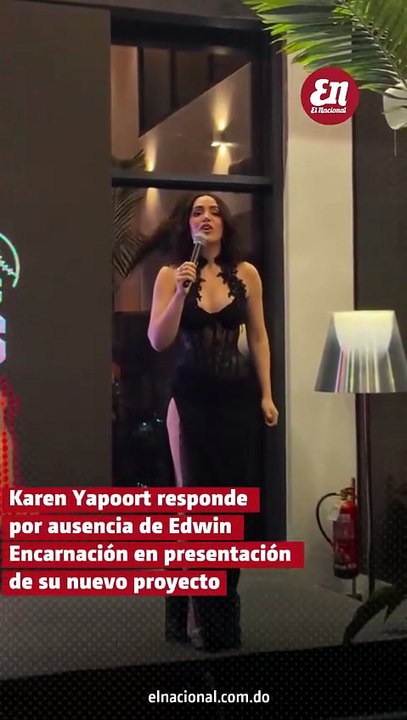 Karen Yapoort responde por ausencia de Edwin Encarnación en presentación de su nuevo proyecto