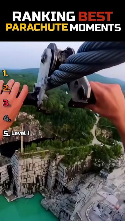 Ranking craziest parachute moments #ranking #funny