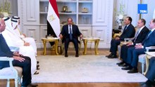 الرئيس السيسي يستقبل الشيخ محمد بن عبد الرحمن بن جاسم آل ثاني رئيس الوزراء وزير الخارجية القطري
