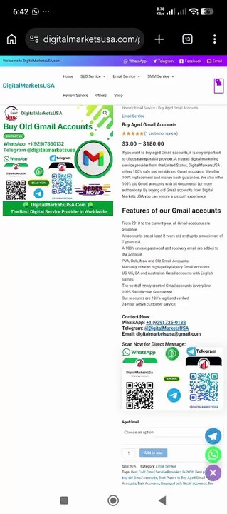 5 Best Sites to Buy Gmail Accounts PVA & Aged for the 2027