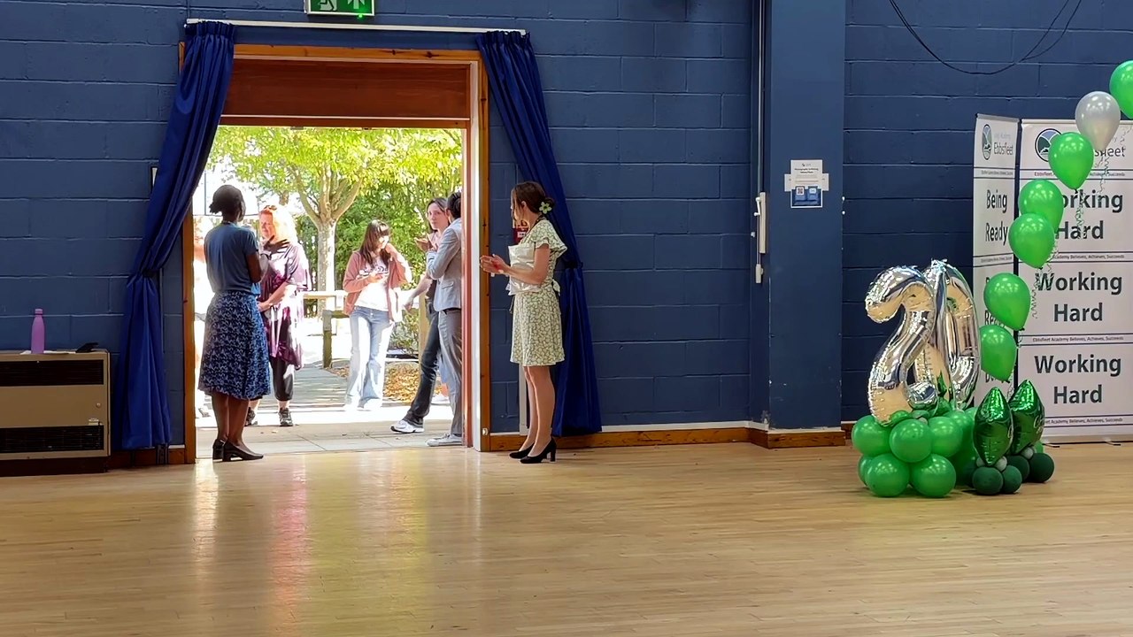 GCSE Results Day in a secondary school in Ebbsf...