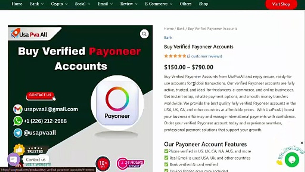Top Features to Look for When Buying Verified Payoneer Accounts