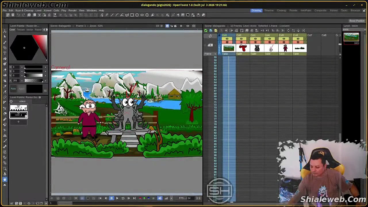 🎨🐧 #Tutorial #OpenToonz + #Linux 💻✨ Dibujand...