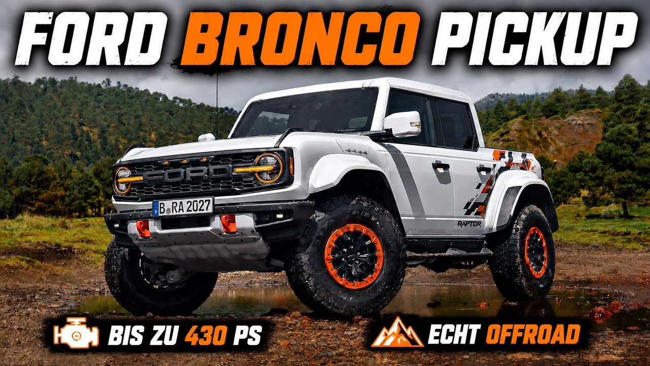 Ford Bronco Pickup: So könnte der neue Jeep-Gladiator-Gegner aussehen