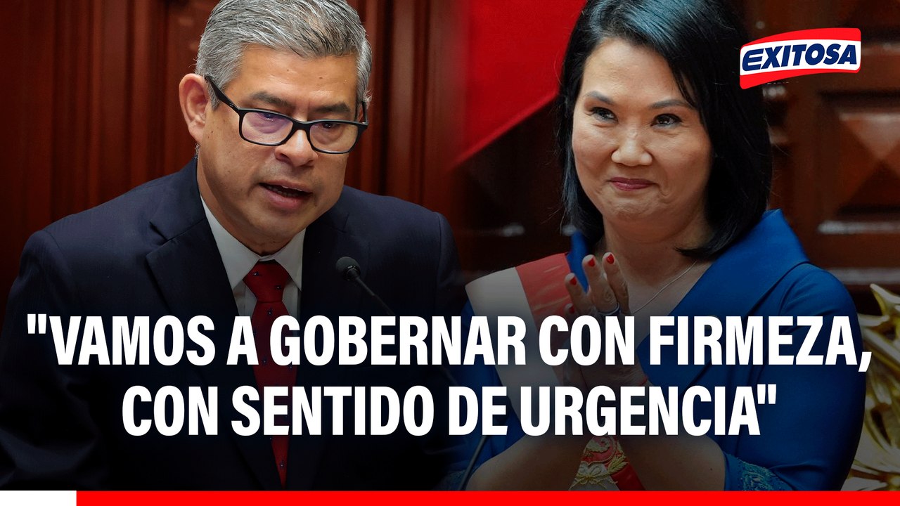 Premier Luis Galarreta afirma que Gobierno de Keiko Fujimori actuará con "firmeza y sentido de urgencia"