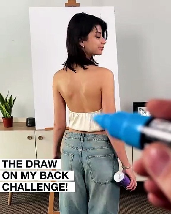The draw on my back challenge! ✍️💯