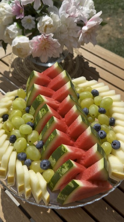 Fruits platter🍉🍓🍇