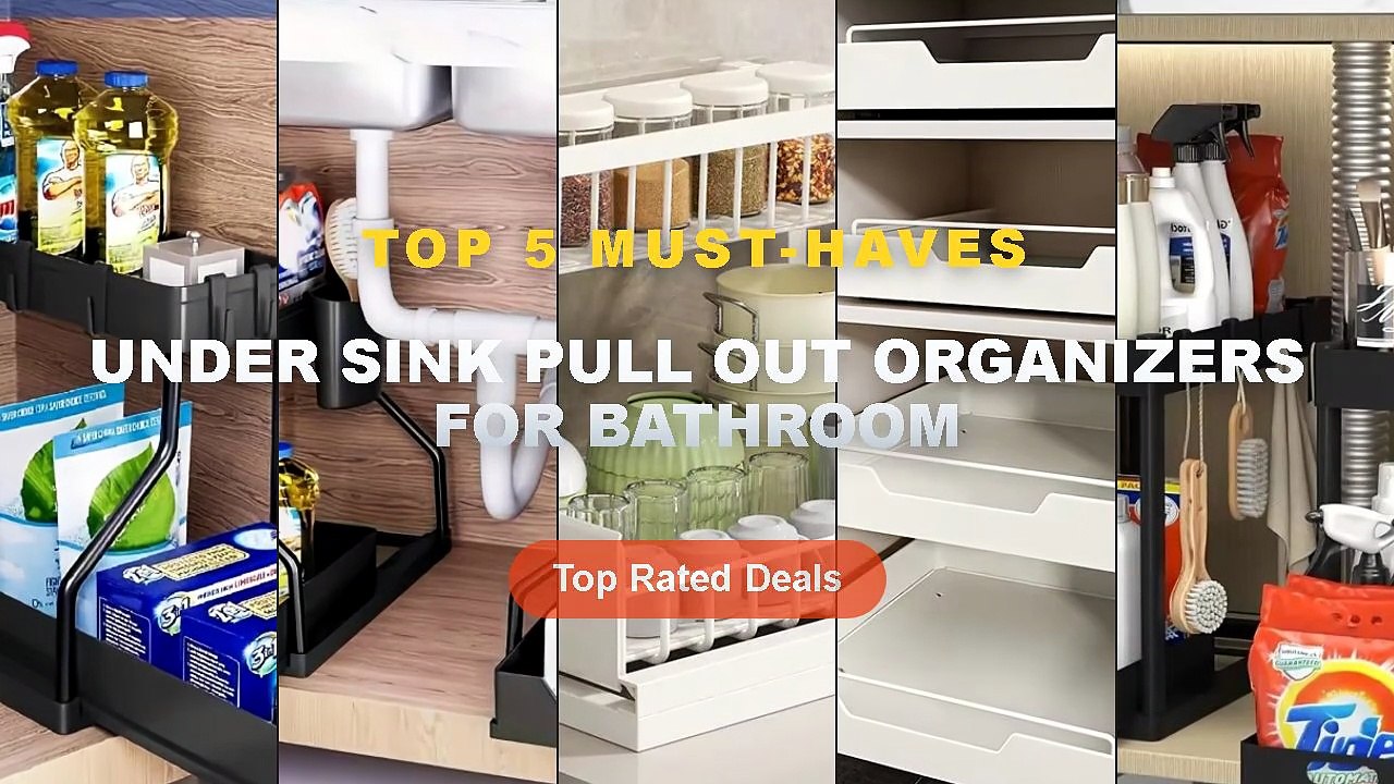 Why Everyone Is Buying Under Sink Pull Out Organizers For Bathroom - 2 Tier Sliding Under Sink Organizer Space Saving Ba...