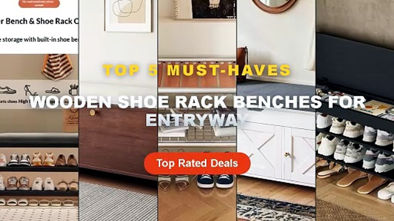 Wooden Shoe Rack Benches For Entryway: Top 5 Be...