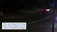 Vehicles captured on CCTV cameras in Heathcote and Figtree