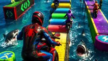 🔥 SPIDERMAN vs HULK INSANE BIKE PARKOUR! 😱🏍️ WHO WILL WIN? #Shorts #Spiderman #Hulk #Parkour #GTA5