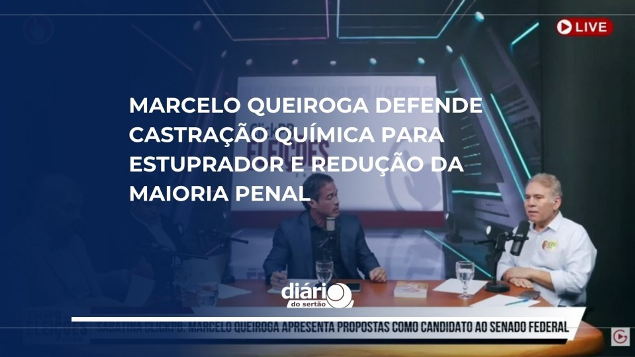 Marcelo Queiroga defende castração química para...