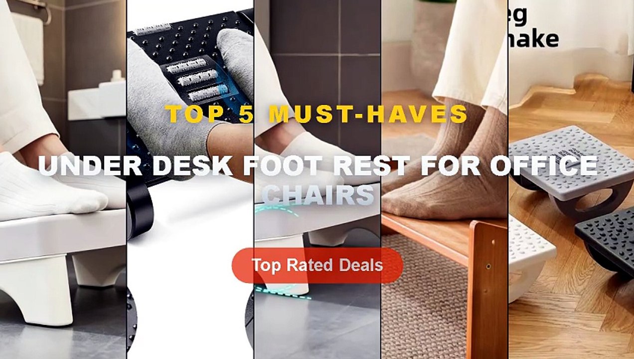 Ultimate Guide to the Best Under Desk Foot Rest For Office Chairs - Ergonomic Office Foot Rest Stool Under Desk Adjustab...