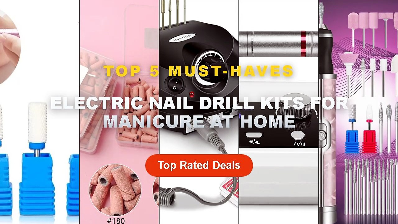 Cheap & Best Electric Nail Drill Kits For Manicure At Home Unboxing & Review - Electric Nail File Set Nails 4 Speeds Cor...