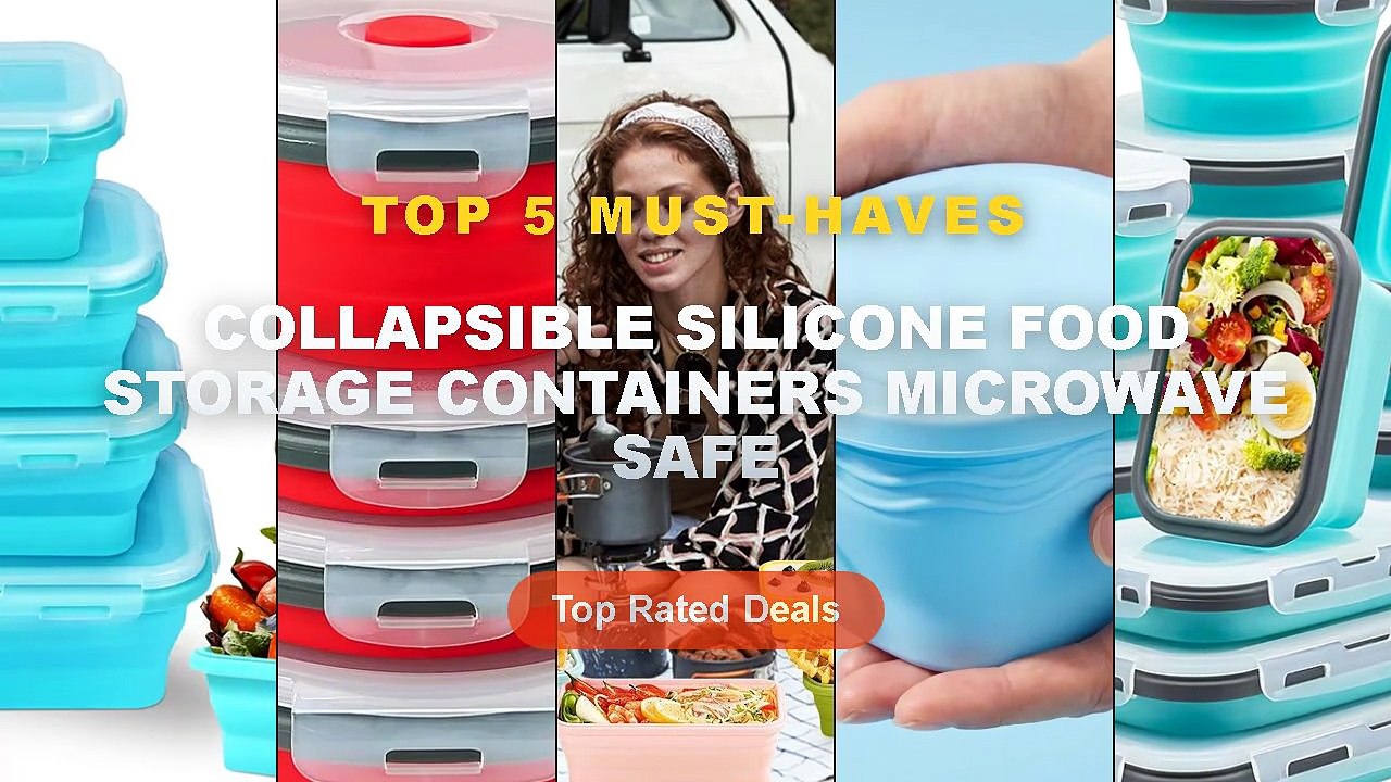 Why Everyone Is Buying Collapsible Silicone Food Storage Containers Microwave Safe - Collapsible Foldable Silicone Food ...