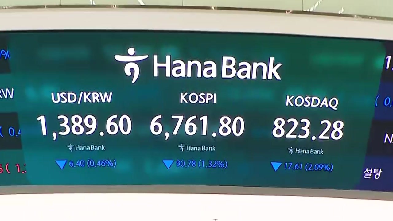 어제 급반등한 코스피...오늘 하락 출발 / YTN