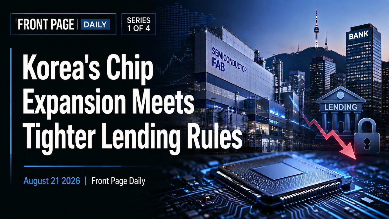 Korea's Chip Expansion Meets Tighter Lending Rules | August 21 2026