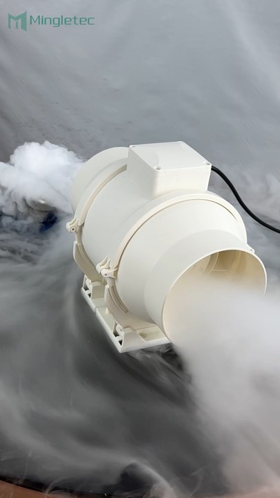 Mingletec BLDC inline duct fan for kitchen, office, and bathroom use
