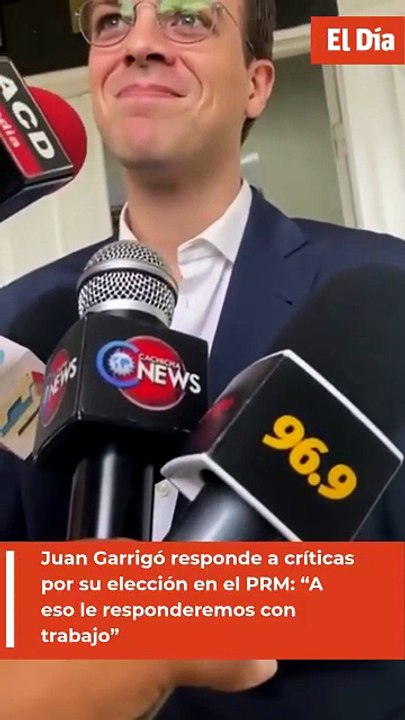 Juan Garrigó responde a críticas por su elección en el PRM: “A eso le responderemos con trabajo”