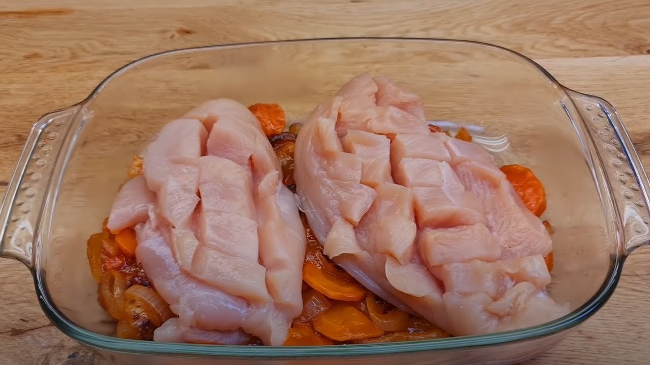 Leckeres saftiges Hähnchenbrust rezept, sehr schnell kochen, super Rezept zum Abendessen