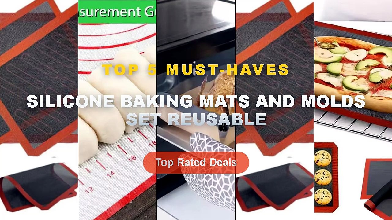 Best Silicone Baking Mats And Molds Set Reusabl...