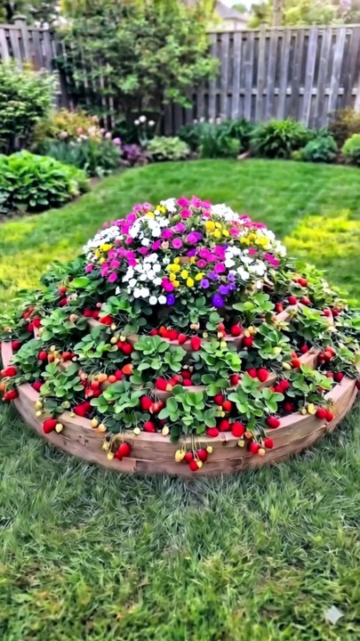 DIY Five-Tier Raised Garden Bed Pyramid – Strawberries and Flowers Build