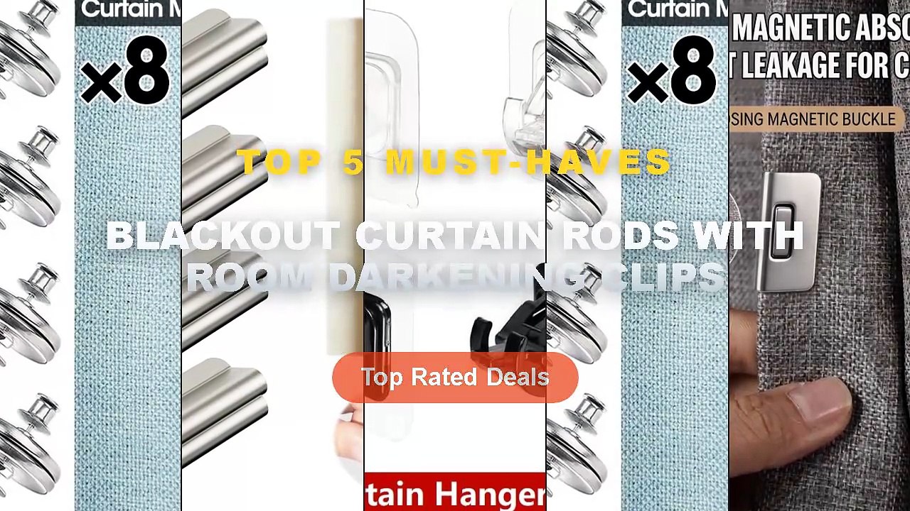 Best Blackout Curtain Rods With Room Darkening...
