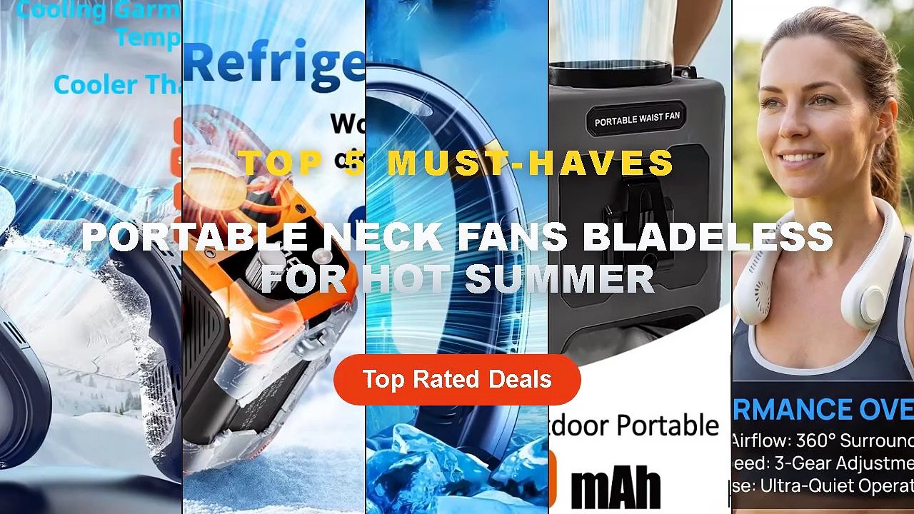 Best Portable Neck Fans Bladeless For Hot Summer on AliExpress | Review
