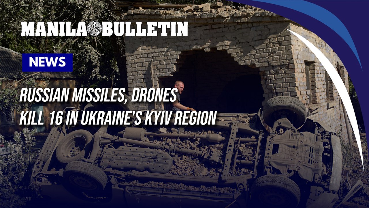 Russian missiles, drones kill 16 in Ukraine's K...