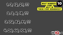 #PatternRecognition ⛓️🤨 What numbers come next in these four sequences? 🔢