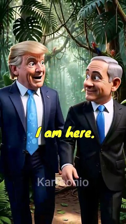 Trump & Netanyahu Go Hunting for Diamonds… Then Putin Scares Them as a Tiger! 😂  AI Parody