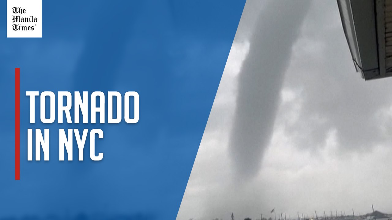 Waterspout turned tornado seen off Long Island,...