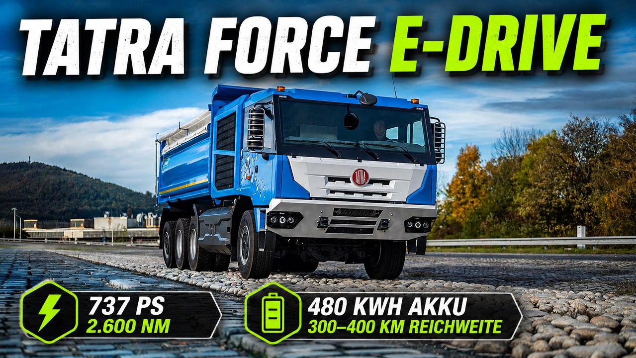 Tatra Force e-Drive BEV 8x8: Elektro-Gigant mit 480 kWh