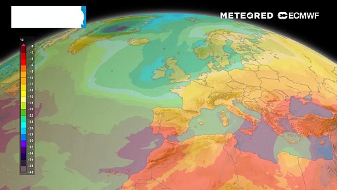 Conflit de masses d'air et orages en France