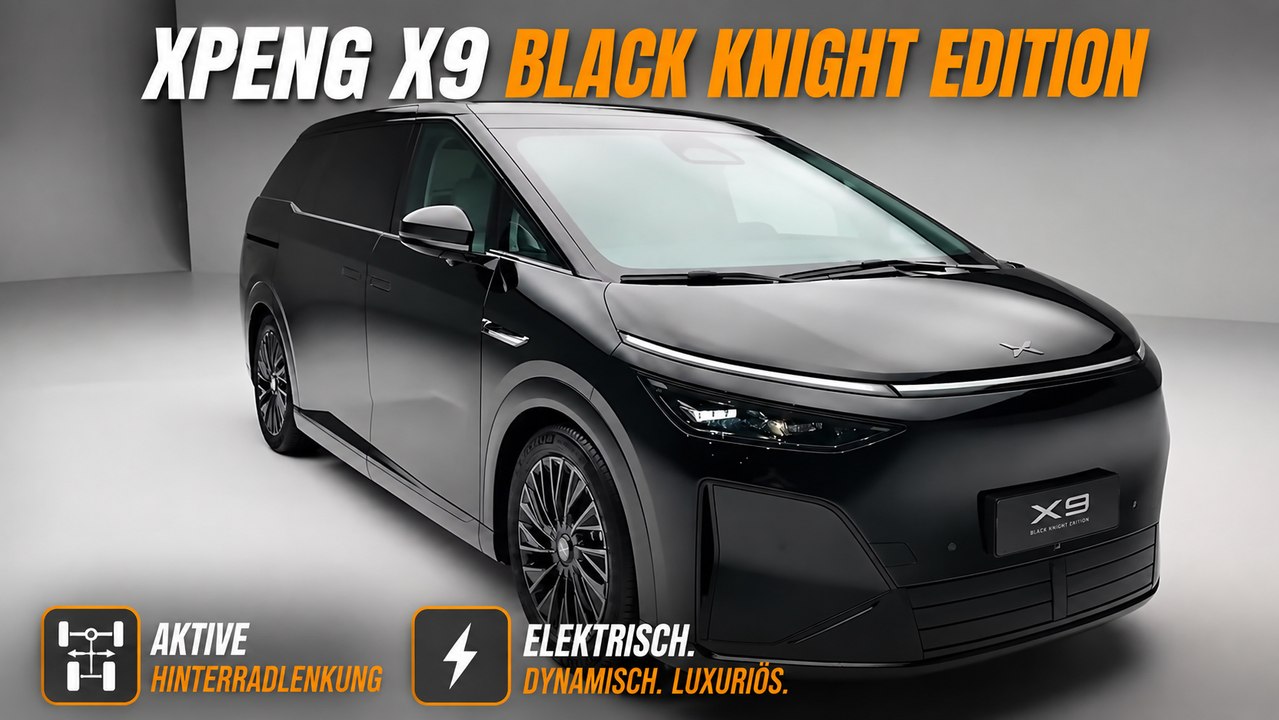 XPeng X9 Black Knight Edition – der Luxus-MPV mit schwarzer Kante