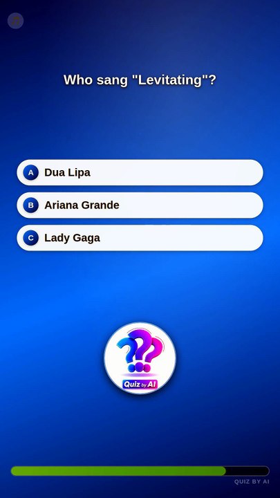 🧠 Who sang "Levitating"?