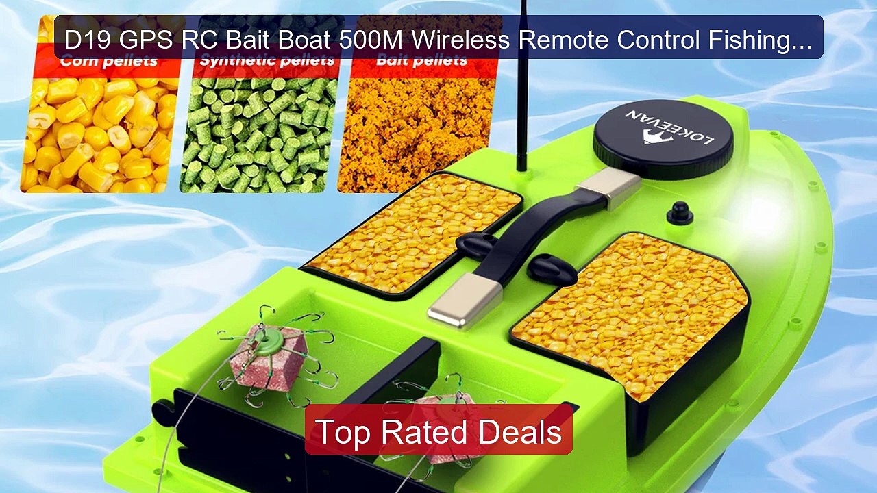 D19 GPS RC Bait Boat 500M Wireless Remote Contr...