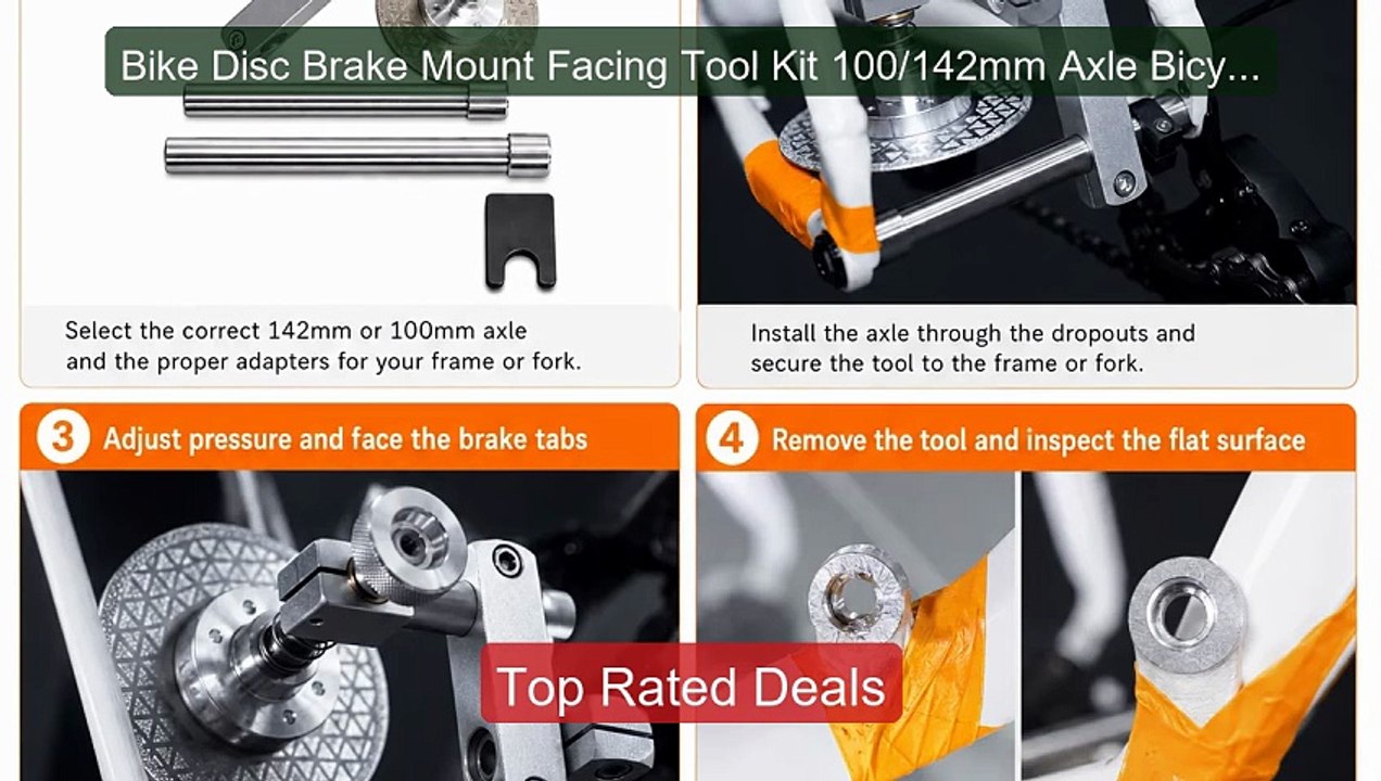Bike Disc Brake Mount Facing Tool Kit 100/142mm...