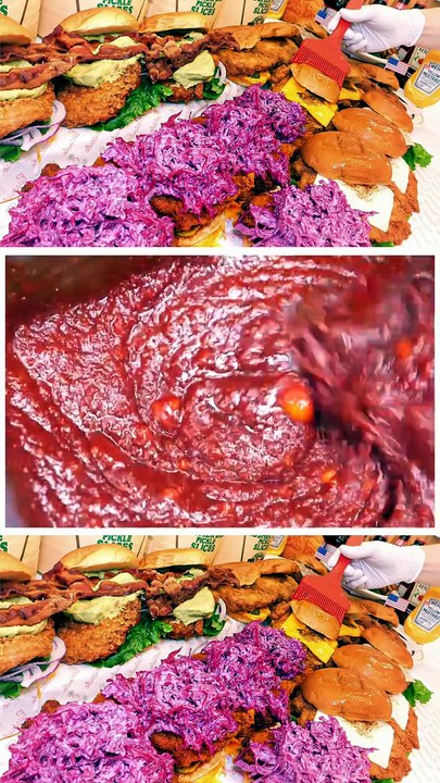 Amazing Chicken sandwich making process in Korea