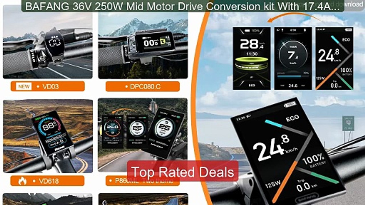 BAFANG 36V 250W Mid Motor Drive Conversion kit With 17.4Ah 25... -- Amazing Value 2026 | Must Have!