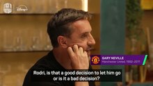 'It's a shocker' - Neville slams Manchester City for letting go of Rodri