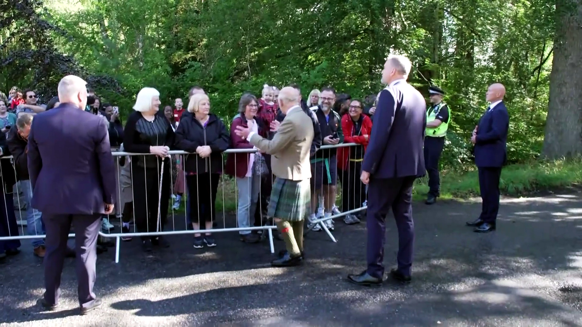 King Charles spots 'familiar face' in Balmoral crowd after Harry news