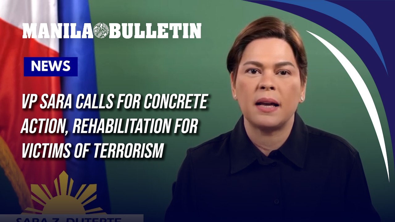 VP Sara calls for concrete action, rehabilitati...
