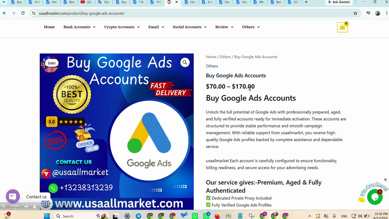 Buy a Google Ads account from Google Partner MCC - 2026