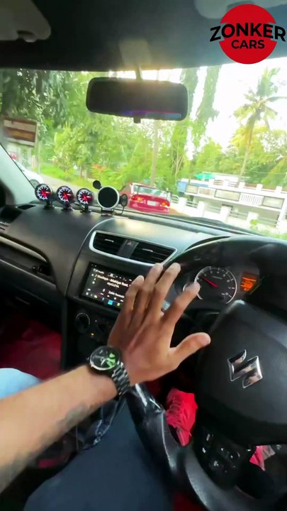 Suzuki Swift cabin POV + custom exhaust sounds. Listen closely! 🏁✨