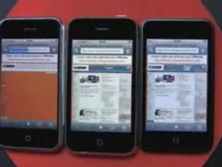 Vitesse iPhone EDGE vs iPhone 3G vs iPod touch Wi-Fi