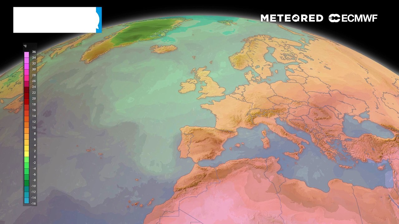 Una borrasca fría impulsará aire muy cálido hacia la Península provocando un repunte de las temperaturas
