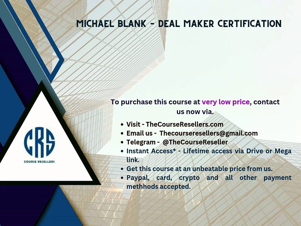 Thecourseresellers.com - Michael Blank – Deal M...