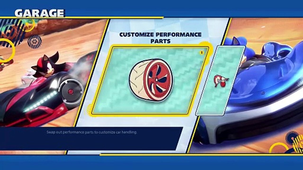 Using The Garage (Team Sonic Racing)