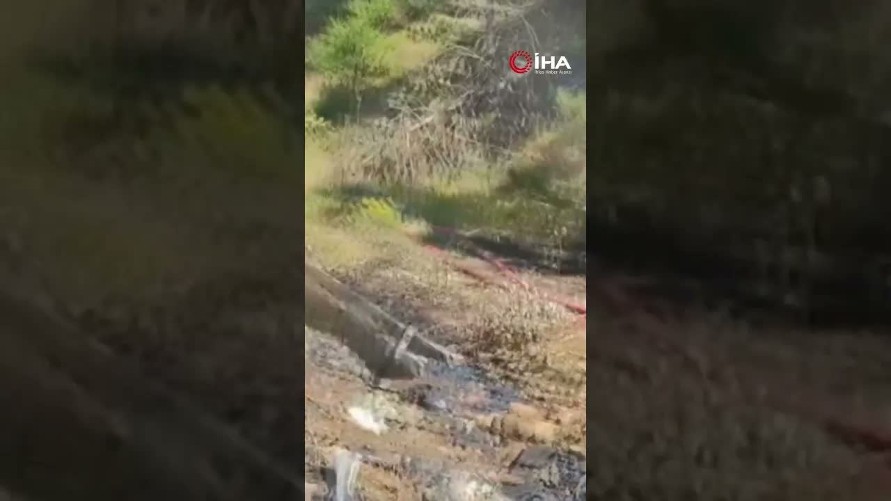 Bolu’da şeker yüklü tır alev aldı, yangın orman...